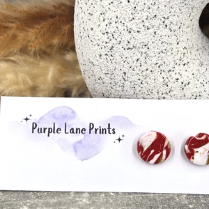 Polimer agyag elegáns fülbevaló - ékszer - fülbevaló - fülékszer - Meska.hu