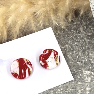 Polimer agyag elegáns fülbevaló, Ékszer, Fülbevaló, Fülékszer, Ékszerkészítés, MESKA