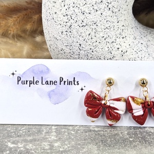 Polimer agyag elegáns fülbevaló - ékszer - fülbevaló - fülékszer - Meska.hu