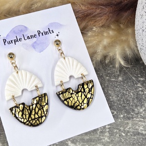 Nemesacél elegáns fülbevaló - Meska.hu