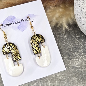 Nemesacél elegáns fülbevaló - Meska.hu