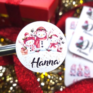 Egyedi, névreszóló karácsonyi matrica / 24db címke / ajándék cédula / Christmas sticker, Otthon & Életmód, Papír, írószer, Matrica, matrica csomag, Fotó, grafika, rajz, illusztráció, MESKA