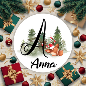 Egyedi, névreszóló karácsonyi matrica / 24db címke / ajándék cédula / Christmas sticker - otthon & életmód - papír, írószer - matrica, matrica csomag - Meska.hu