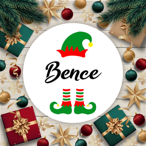 Egyedi, névreszóló karácsonyi matrica / 24db címke / ajándék cédula / Christmas sticker - otthon & életmód - papír, írószer - matrica, matrica csomag - Meska.hu