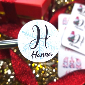 Egyedi, névreszóló karácsonyi matrica / 24db címke / ajándék cédula / Christmas sticker, Otthon & Életmód, Papír, írószer, Matrica, matrica csomag, Fotó, grafika, rajz, illusztráció, MESKA