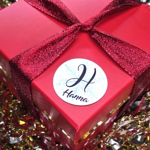 Egyedi, névreszóló karácsonyi matrica / 24db címke / ajándék cédula / Christmas sticker - otthon & életmód - papír, írószer - matrica, matrica csomag - Meska.hu