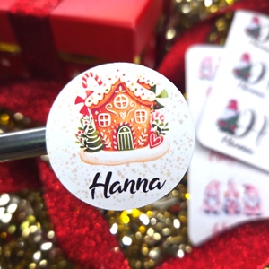 Egyedi, névreszóló karácsonyi matrica / 24db címke / ajándék cédula / Christmas sticker, Otthon & Életmód, Papír, írószer, Matrica, matrica csomag, Fotó, grafika, rajz, illusztráció, MESKA