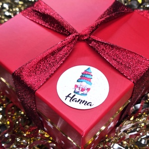 Egyedi, névreszóló karácsonyi matrica / 24db címke / ajándék cédula / Christmas sticker - otthon & életmód - papír, írószer - matrica, matrica csomag - Meska.hu