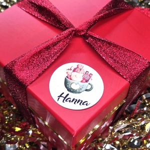 Egyedi, névreszóló karácsonyi matrica / 24db címke / ajándék cédula / Christmas sticker - otthon & életmód - papír, írószer - matrica, matrica csomag - Meska.hu