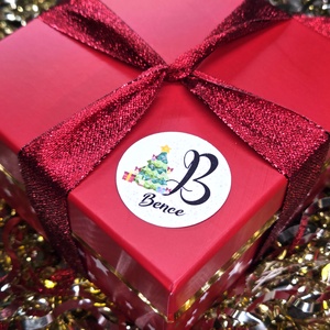 Egyedi, névreszóló karácsonyi matrica / 24db címke / ajándék cédula / Christmas sticker - otthon & életmód - papír, írószer - matrica, matrica csomag - Meska.hu