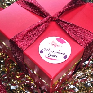 Egyedi, névreszóló karácsonyi matrica / 24db címke / ajándék cédula / Christmas sticker - otthon & életmód - papír, írószer - matrica, matrica csomag - Meska.hu