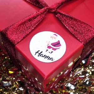 Egyedi, névreszóló karácsonyi matrica / 24db címke / ajándék cédula / Christmas sticker - otthon & életmód - papír, írószer - matrica, matrica csomag - Meska.hu