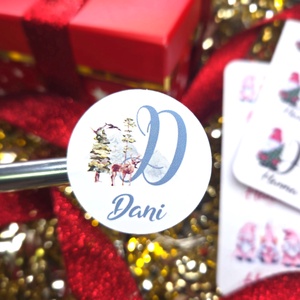 Egyedi, névreszóló karácsonyi matrica / 24db címke / ajándék cédula / Christmas sticker, Otthon & Életmód, Papír, írószer, Matrica, matrica csomag, Fotó, grafika, rajz, illusztráció, MESKA