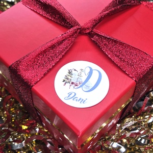 Egyedi, névreszóló karácsonyi matrica / 24db címke / ajándék cédula / Christmas sticker - otthon & életmód - papír, írószer - matrica, matrica csomag - Meska.hu