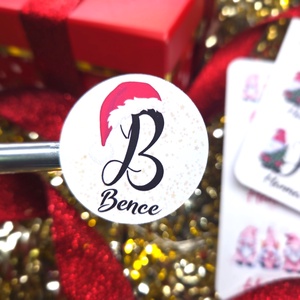 Egyedi, névreszóló karácsonyi matrica / 24db címke / ajándék cédula / Christmas sticker, Otthon & Életmód, Papír, írószer, Matrica, matrica csomag, Fotó, grafika, rajz, illusztráció, MESKA