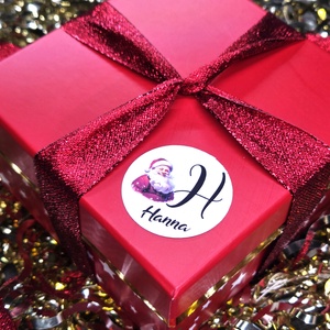 Egyedi, névreszóló karácsonyi matrica / 24db címke / ajándék cédula / Christmas sticker - otthon & életmód - papír, írószer - matrica, matrica csomag - Meska.hu