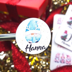 Egyedi, névreszóló karácsonyi matrica / 24db címke / ajándék cédula / Christmas sticker, Otthon & Életmód, Papír, írószer, Matrica, matrica csomag, Fotó, grafika, rajz, illusztráció, MESKA