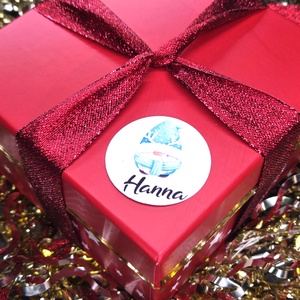 Egyedi, névreszóló karácsonyi matrica / 24db címke / ajándék cédula / Christmas sticker - otthon & életmód - papír, írószer - matrica, matrica csomag - Meska.hu