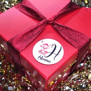 Egyedi, névreszóló karácsonyi matrica / 24db címke / ajándék cédula / Christmas sticker - otthon & életmód - papír, írószer - matrica, matrica csomag - Meska.hu