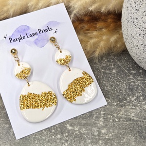 Nemesacél elegáns fülbevaló - Meska.hu