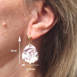 Nemesacél elegáns fülbevaló - ékszer - fülbevaló - fülékszer - Meska.hu