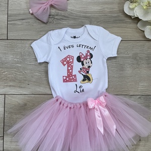 Szülinapos ruhaszett - Minnie egér - Meska.hu