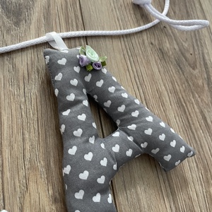 Textil betű dísz  - otthon & életmód - babaszoba, gyerekszoba - babaszoba dekoráció - Meska.hu