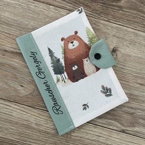 Egészségügyi kiskönyv borító Macis mintával - Meska.hu