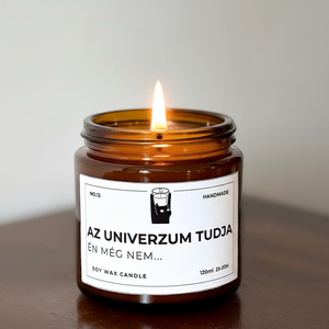 Az univerzum tudja szójagyertya, Otthon & Életmód, Gyertya, illat, aroma, Gyertya, Gyertya-, mécseskészítés, MESKA