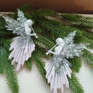 Karácsonyi angyaldísz epoxy gyantából  - karácsony - karácsonyi lakásdekoráció - karácsonyfadíszek - Meska.hu
