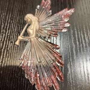 Karácsonyi angyaldísz epoxy gyantából  - karácsony - karácsonyi lakásdekoráció - karácsonyfadíszek - Meska.hu