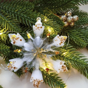 Karácsonyi hópehely epoxy gyantából , Karácsony, Karácsonyi lakásdekoráció, Karácsonyfadíszek, Mindenmás, MESKA