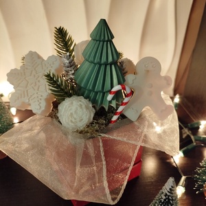 Karácsonyi ajándékbox epoxy gyantából  - karácsony - karácsonyi lakásdekoráció - karácsonyi lakásdíszek - Meska.hu