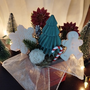 Karácsonyi ajándékbox epoxy gyantából  - karácsony - karácsonyi lakásdekoráció - karácsonyi lakásdíszek - Meska.hu