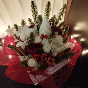 Karácsonyi ajándékbox epoxy gyantából  - karácsony - karácsonyi lakásdekoráció - karácsonyi lakásdíszek - Meska.hu