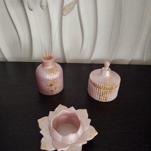 Fürdőszoba szett epoxy gyantából  - otthon & életmód - fürdőszoba - fürdőszobai dekoráció - Meska.hu