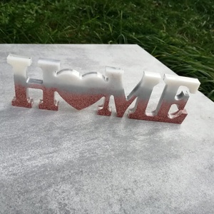Valentin-napi felirat epoxy gyantából  - otthon & életmód - dekoráció - dekoratív figurák és szobrok - Meska.hu