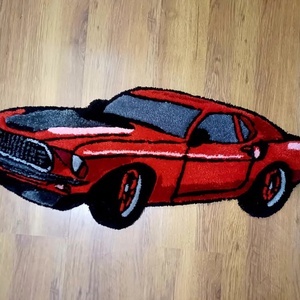 Mustang szőnyeg , Otthon & Életmód, Lakástextil, Szőnyeg, Más típusú szőnyeg, Varrás, MESKA
