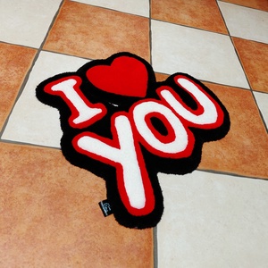 I Love You tufting szőnyeg, Otthon & Életmód, Lakástextil, Szőnyeg, Horgolt szőnyeg, , MESKA
