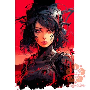 Anime cyberpunk fantázia v6 - ruha & divat - férfi ruha - férfi pulóver - Meska.hu