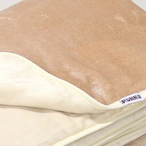 Fleece dupla takaró drapp-krém - otthon & életmód - babaszoba, gyerekszoba - babatakaró, gyerek pléd - Meska.hu