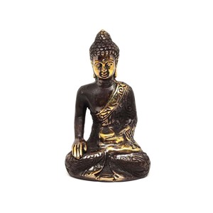 Réz figura Buddha gyógyító óarany 10x6cm - Meska.hu