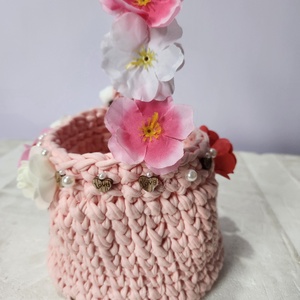 Sziromszóró kosárka - esküvő - kiegészítők - táska - Meska.hu