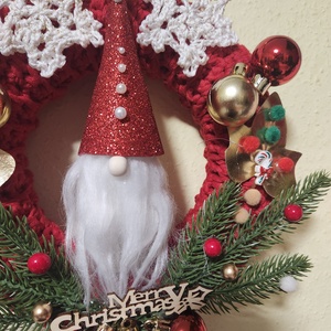 Karácsonyi kopogtató - karácsony - karácsonyi lakásdekoráció - karácsonyi ajtódíszek - Meska.hu