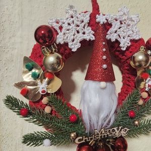 Karácsonyi kopogtató - karácsony - karácsonyi lakásdekoráció - karácsonyi ajtódíszek - Meska.hu