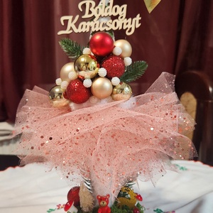 Karácsonyi asztaldísz - Meska.hu