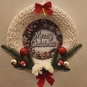 Karácsonyi kopogtató - karácsony - karácsonyi lakásdekoráció - karácsonyi ajtódíszek - Meska.hu