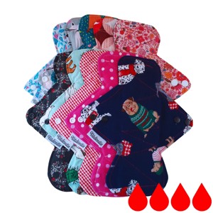 10db 26cm eü mosható betét meglepetés mintával, Szépségápolás, Intim higiénia, Intimbetét, , MESKA