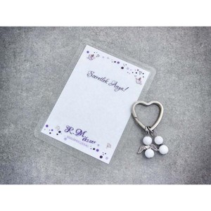 Szeretlek Anya kulcstartó tejkvarccal, Táska & Tok, Kulcstartó & Táskadísz, Kulcstartó, , MESKA