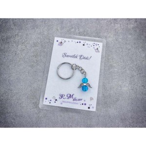 Szeretlek Dédi kék angyal medálos kulcstartó, Táska & Tok, Kulcstartó & Táskadísz, Kulcstartó, , MESKA